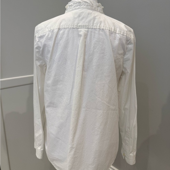 LOFT White Ruffled Blouse - Picture 4 of 5